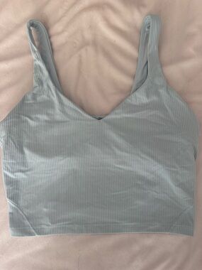lululemon athletica pale blue ribbed bralette